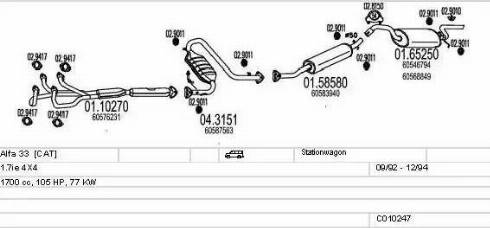 MTS C010247008934 - Échappement droxauto.com