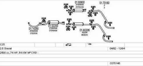 MTS C070146001076 - Échappement droxauto.com