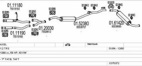 MTS C070372008597 - Échappement droxauto.com