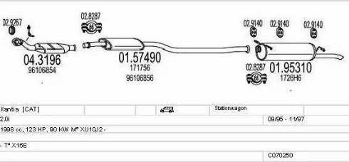 MTS C070250001188 - Échappement droxauto.com