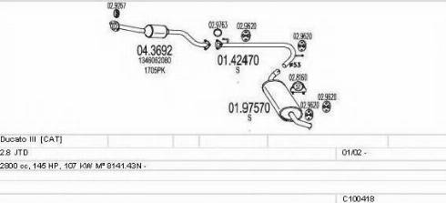 MTS C100418013137 - Échappement droxauto.com