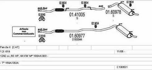 MTS C100631013356 - Échappement droxauto.com