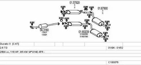 MTS C100076012785 - Échappement droxauto.com