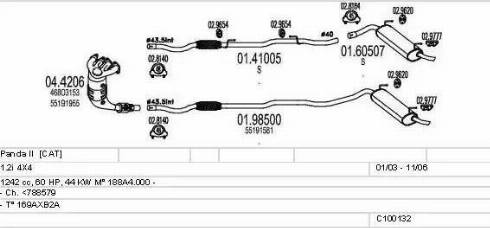 MTS C100132012844 - Échappement droxauto.com