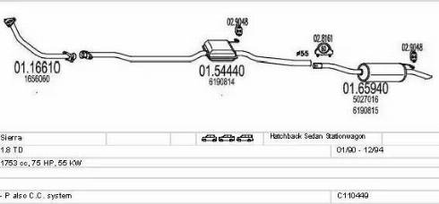 MTS C110449009544 - Échappement droxauto.com