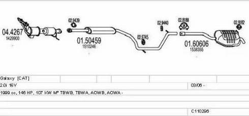 MTS C110296004041 - Échappement droxauto.com