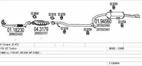 MTS C130064002357 - Échappement droxauto.com