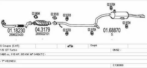 MTS C130088007938 - Échappement droxauto.com