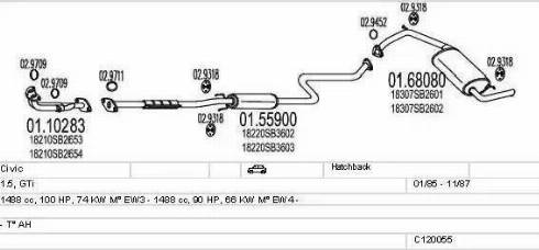 MTS C120055002672 - Échappement droxauto.com