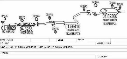 MTS C120086002707 - Échappement droxauto.com