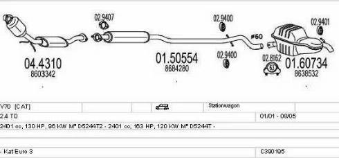 MTS C390195003289 - Échappement droxauto.com