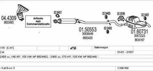 MTS C390189003280 - Échappement droxauto.com