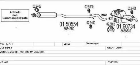 MTS C390280010874 - Échappement droxauto.com