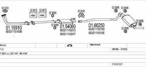 MTS C310127007031 - Échappement droxauto.com