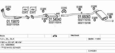 MTS C310291007443 - Échappement droxauto.com
