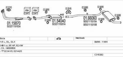 MTS C310292007442 - Échappement droxauto.com
