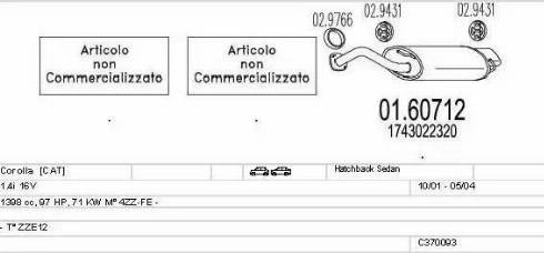 MTS C370093001770 - Échappement droxauto.com