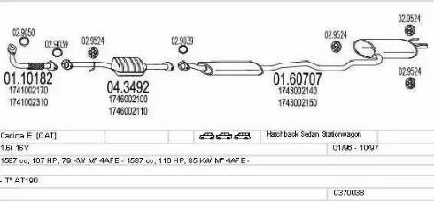 MTS C370038001715 - Échappement droxauto.com