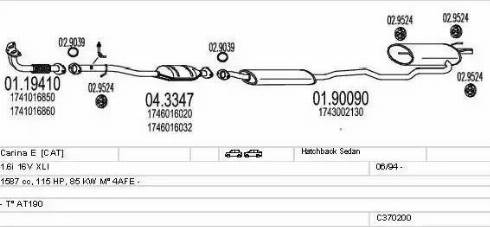 MTS C370200007968 - Échappement droxauto.com