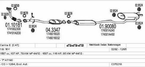 MTS C370218001712 - Échappement droxauto.com
