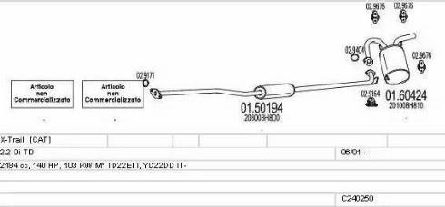 MTS C240250007709 - Échappement droxauto.com