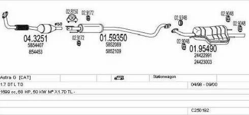 MTS C250192005313 - Échappement droxauto.com