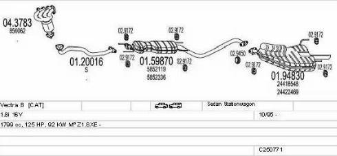 MTS C250771008013 - Échappement droxauto.com