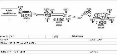 MTS C251049018643 - Échappement droxauto.com