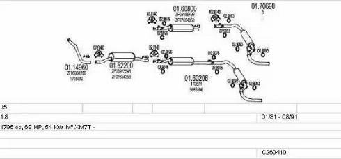 MTS C260410005546 - Échappement droxauto.com