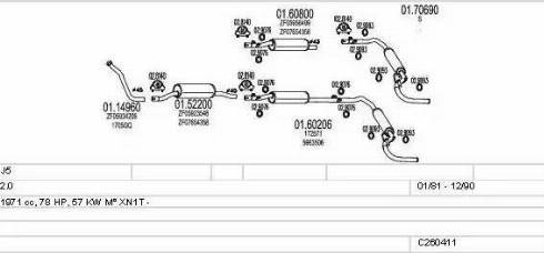 MTS C260411005547 - Échappement droxauto.com