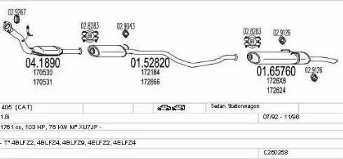 MTS C260258006160 - Échappement droxauto.com