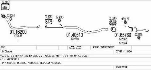 MTS C260269006173 - Échappement droxauto.com