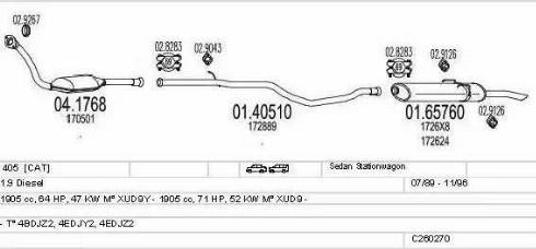 MTS C260270006175 - Échappement droxauto.com