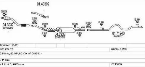 MTS C210659009457 - Échappement droxauto.com