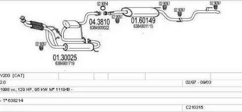 MTS C210315004460 - Échappement droxauto.com