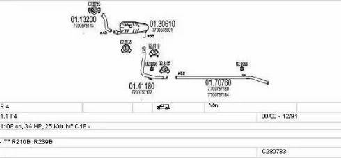 MTS C280733009441 - Échappement droxauto.com