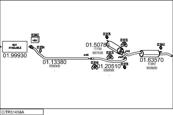 MTS CITR51458A002207 - Échappement droxauto.com