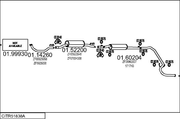 MTS CITR51838A020630 - Échappement droxauto.com