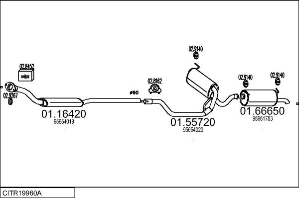 MTS CITR19960A009053 - Échappement droxauto.com