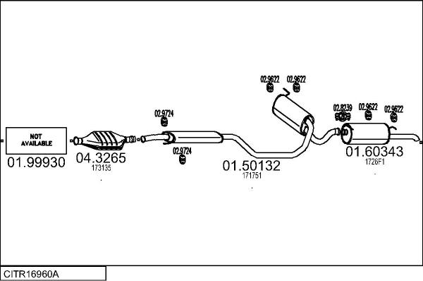 MTS CITR16960A004043 - Échappement droxauto.com