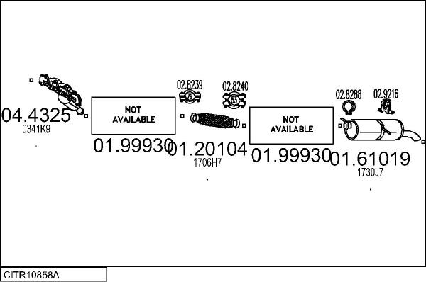 MTS CITR10858A100901 - Échappement droxauto.com