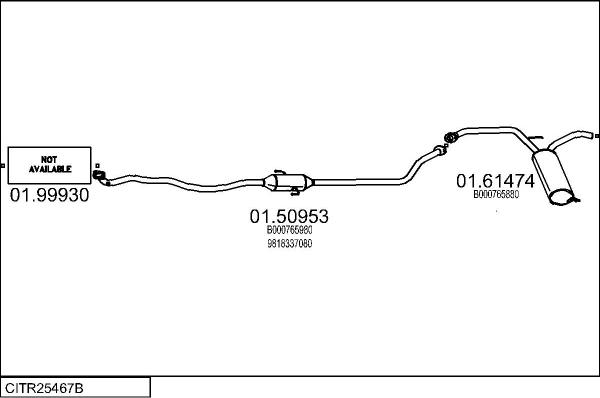 MTS CITR25467B105909 - Échappement droxauto.com