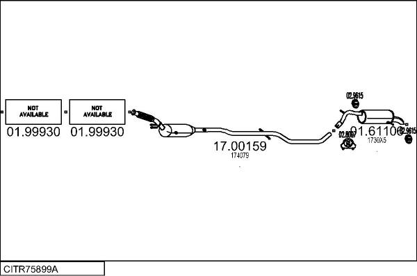 MTS CITR75899A024502 - Échappement droxauto.com