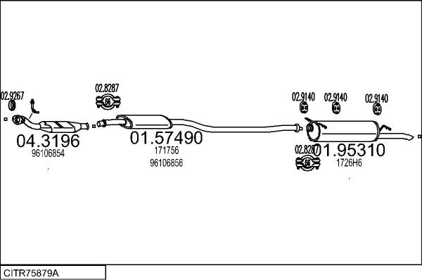 MTS CITR75879A005145 - Échappement droxauto.com