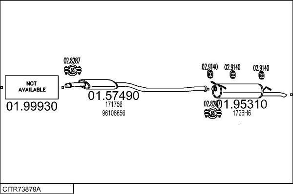 MTS CITR73879A005147 - Échappement droxauto.com