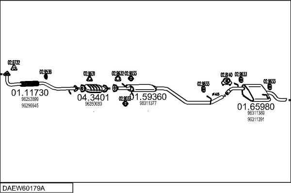 MTS DAEW60179A128999 - Échappement droxauto.com