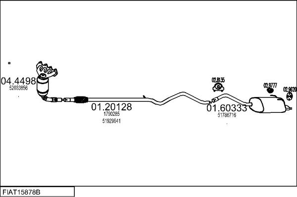 MTS FIAT15878B009256 - Échappement droxauto.com