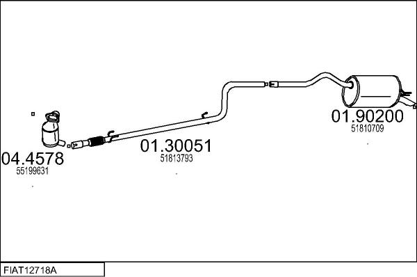 MTS FIAT12718A009298 - Échappement droxauto.com