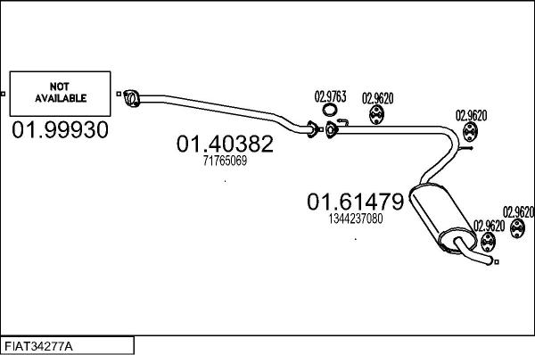 MTS FIAT34277A020849 - Échappement droxauto.com