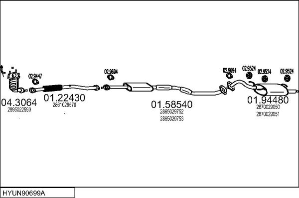 MTS HYUN90699A008273 - Échappement droxauto.com
